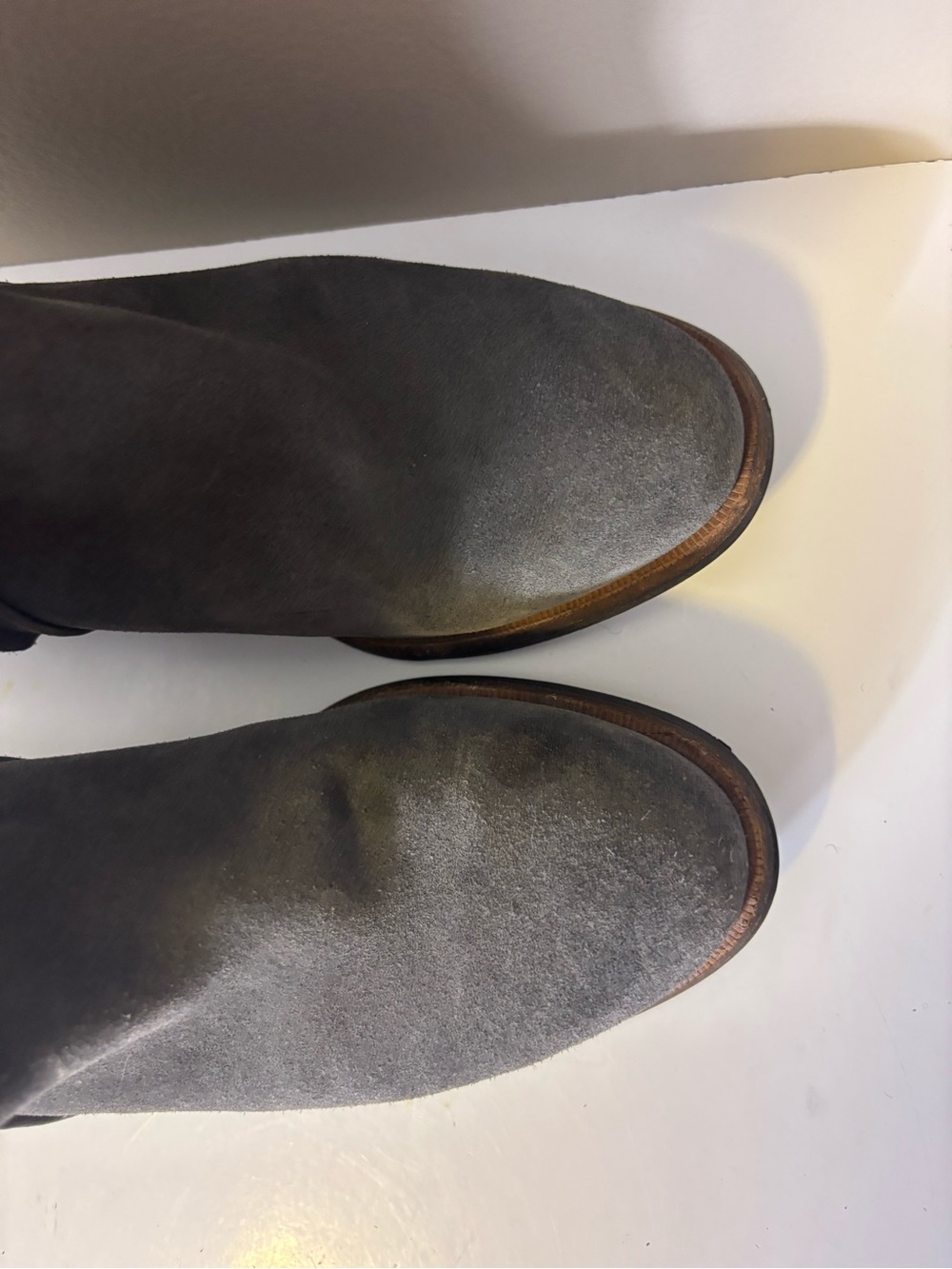 UGG Gray Suede Tall Riding Boots Women’s 5 - Picture 6 of 10